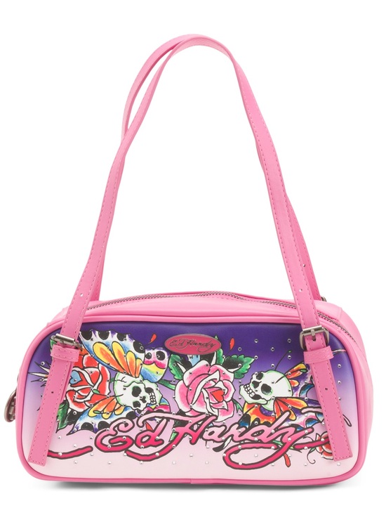 Ed Hardy Handbags - ED HARDY Harmony Bowling Satchel NWT